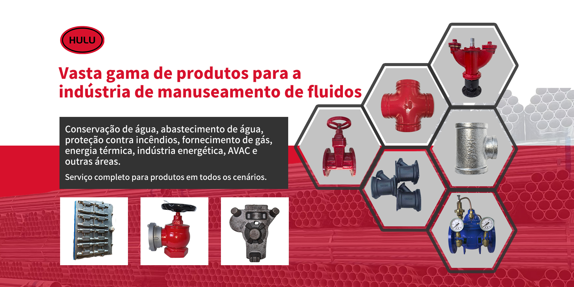 Conex&otilde;es de Tubos Ranhurados